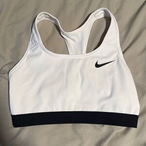 White and black Nike Bra - no padding